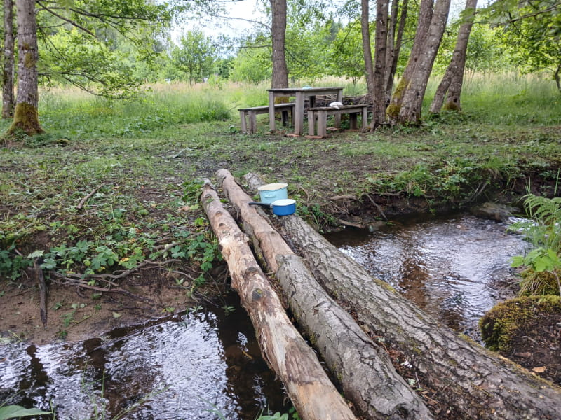 Camping Les Trexons Beek brug
